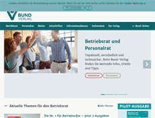 Tablet Screenshot of bund-verlag.de